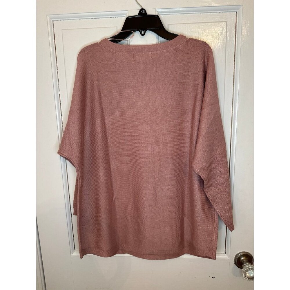 Melissa Paige Dusty Rose Sweater size M NWT - Picture 3 of 4